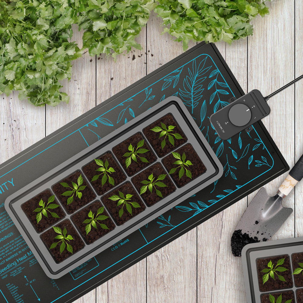 AC Infinity seedling heat mat with plant tray