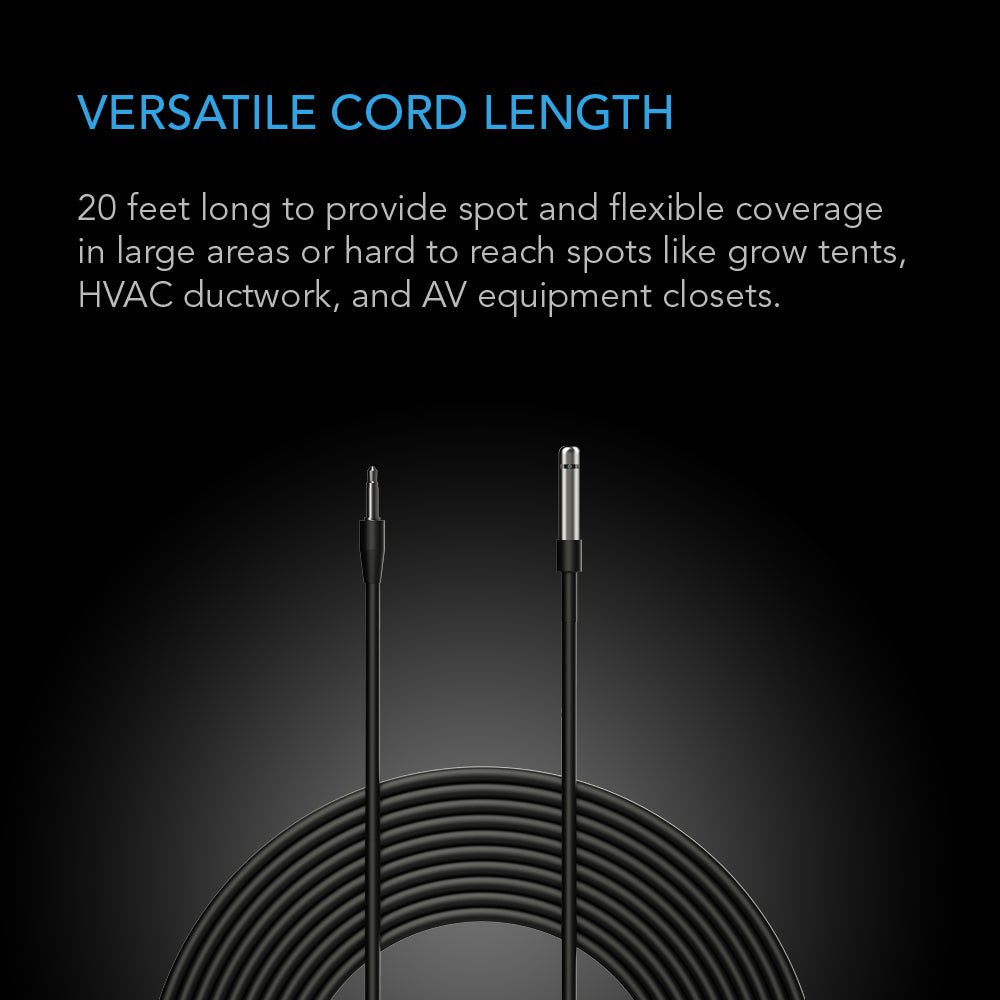 AC Infinity temperature and humidity sensor cord