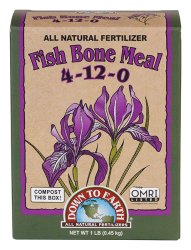 Fish Bone Meal 4-12-0 Fertilizer- 1lb