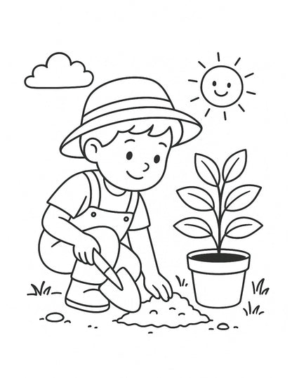 My Gardening Coloring Book | Digital Download