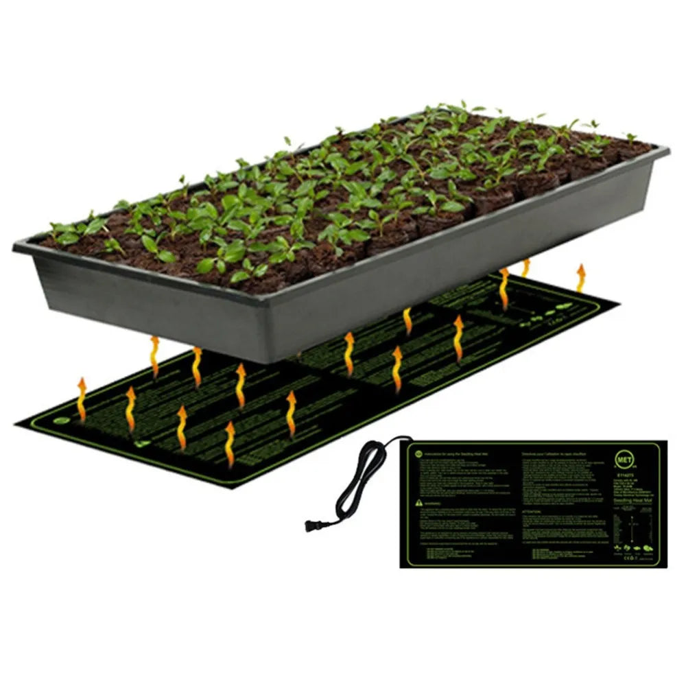 Garden seedling tray heating mat