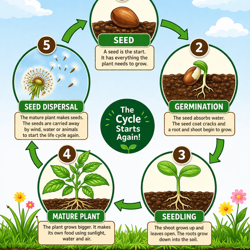 Printable Plant Life Cycle Poster | Digital Download