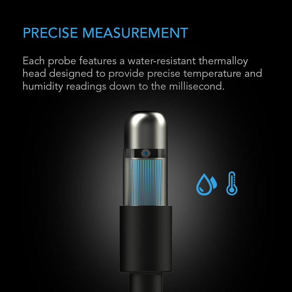 Temperature and Humidity Sensor Probe, 1in