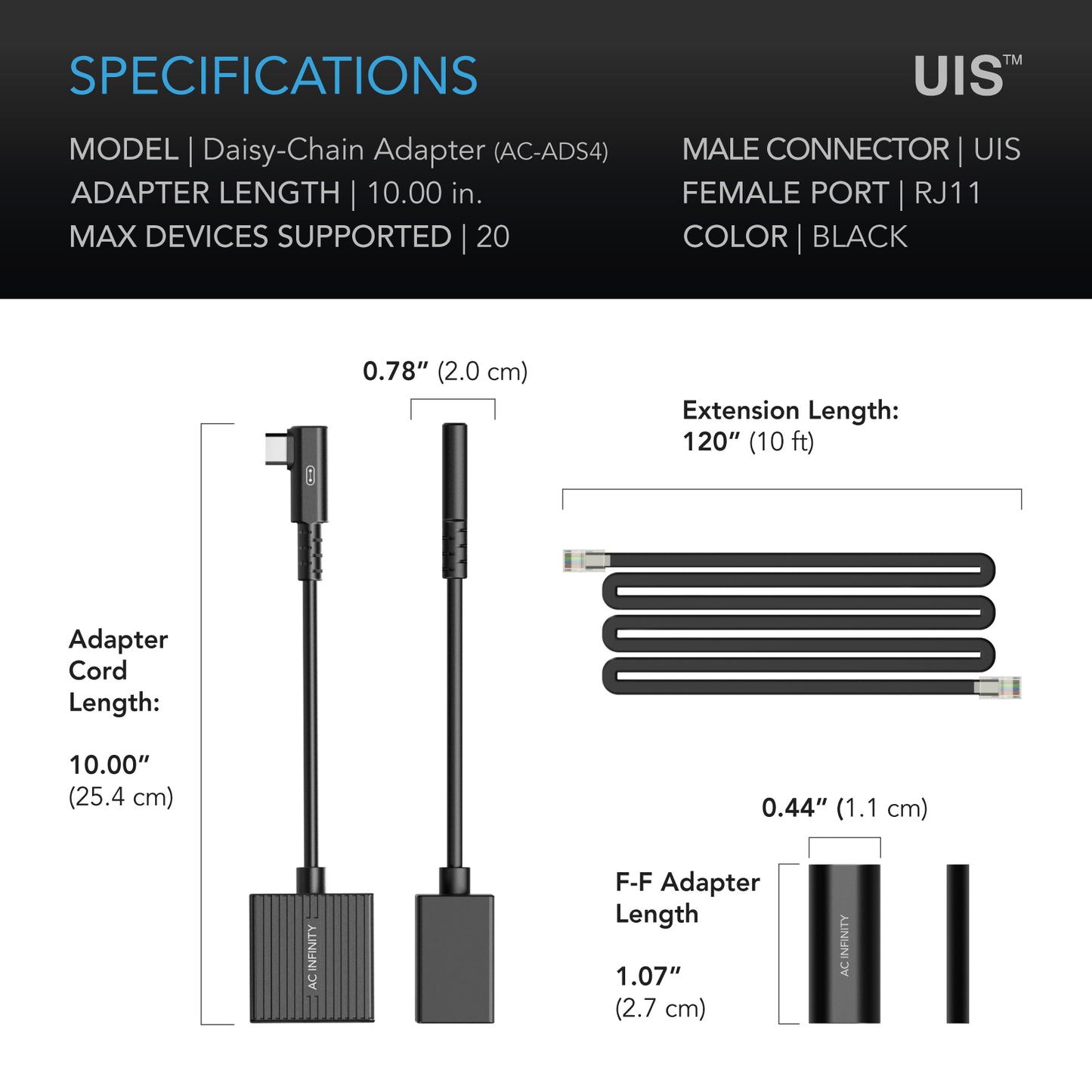 UIS Lighting Daisy-Chain Adapter