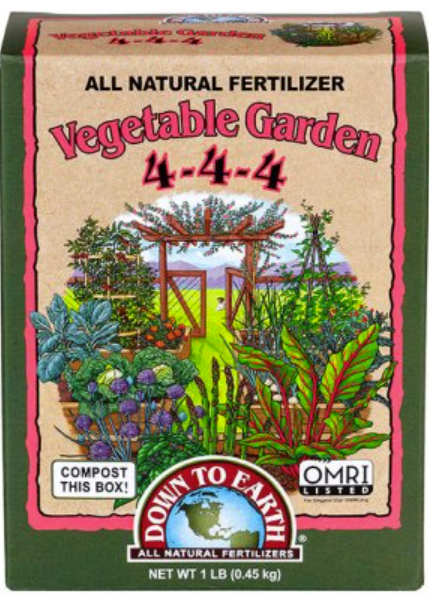 Vegetable Garden 4-4-4 Fertilizer- 1lb