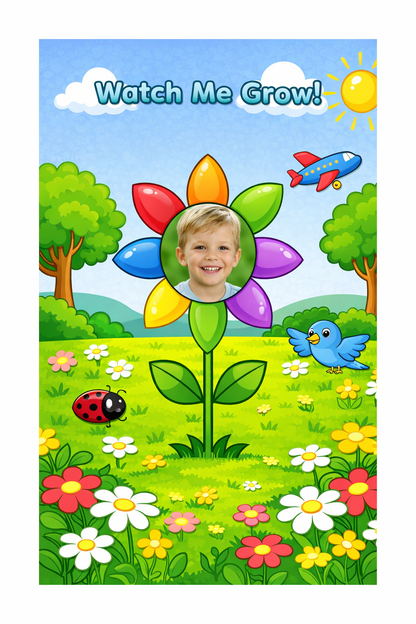 Printable Flower Craft Activity for Kids | “Watch Me Grow” Spring Bulletin Board Kit | Pre-K to 1st Grade Cut & Paste Activity | Digital Download