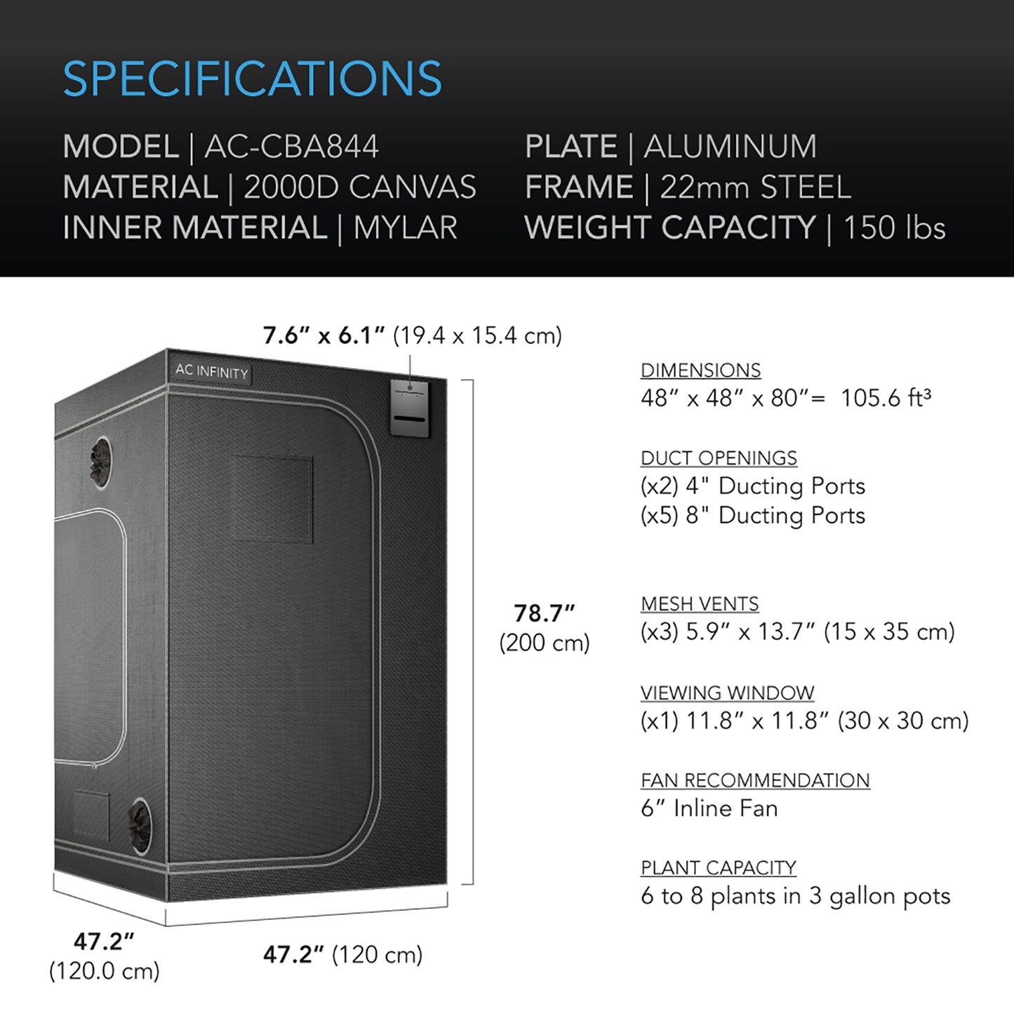 Cloudlab 844 4x4 Grow Tent